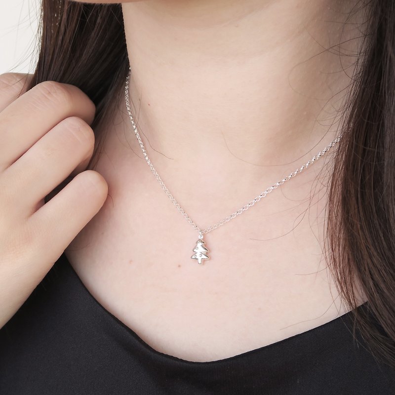 925 sterling silver small tree necklace clavicle chain long chain free gift packaging