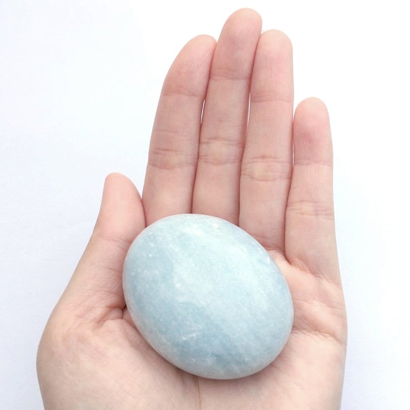 天青石-特大顆-舒壓-療癒-台灣限定 - 擺飾/家飾品 - 水晶 藍色