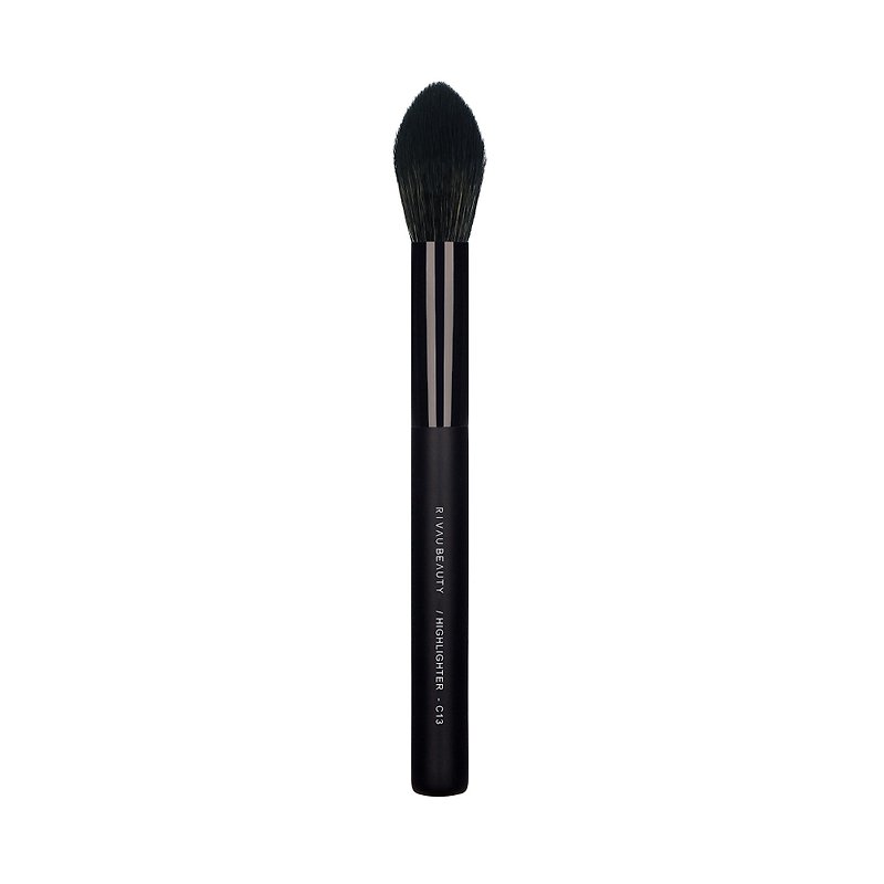 C13 Highlighter Brush - Black Collection│Makeup Brush - อุปกรณ์แต่งหน้า/กระจก/หวี - ขนแกะ สีดำ