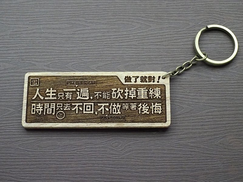 Do It! Log small couplet key ring