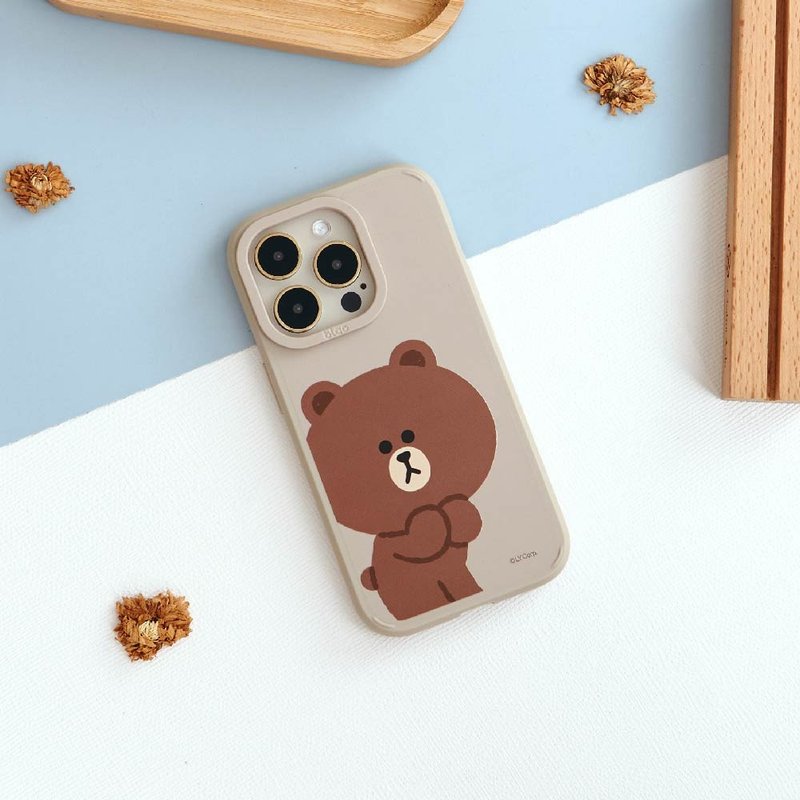 LINE FRIENDS經典-誠懇熊大峽谷強悍MagSafe iPhone手機殼 - 手機殼/手機套 - 矽膠 多色