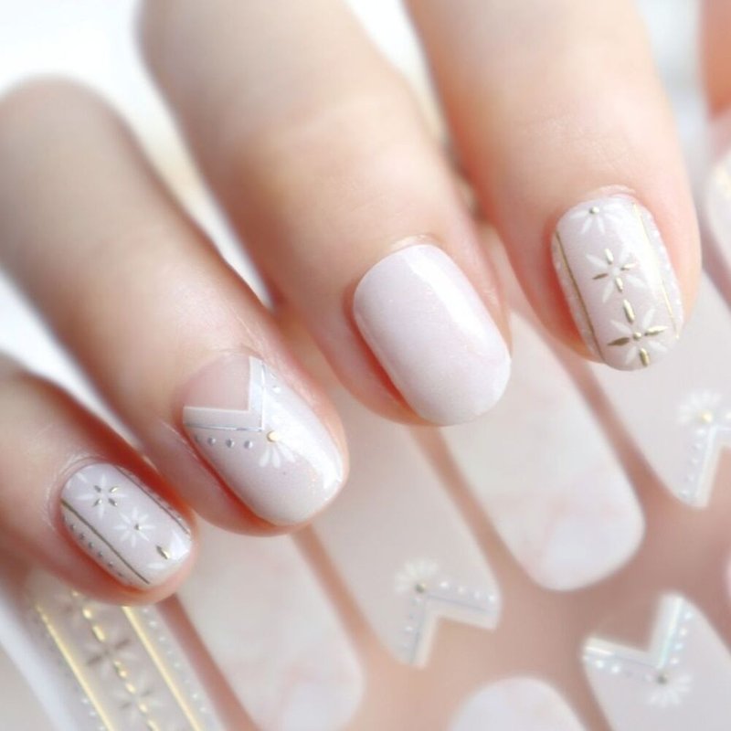 [Lunacaca gel nail stickers] C01095 Star of Bethlehem can be easily removed | Does not damage real nails - ยาทาเล็บ - พลาสติก 