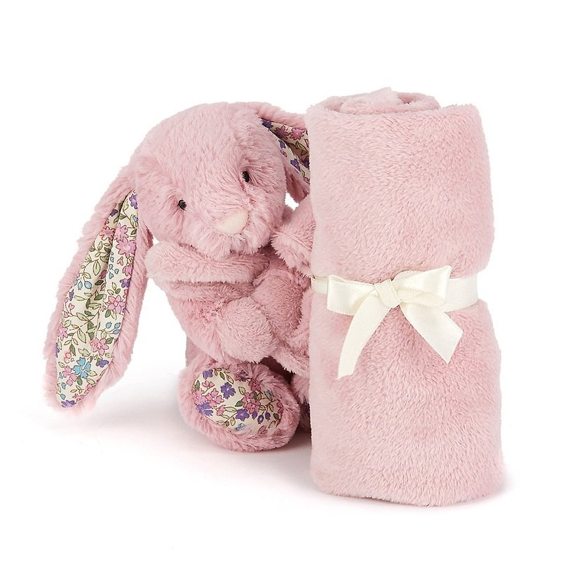Jellycat Blossom Tulip Bunny Soother - Bibs - Cotton & Hemp Pink