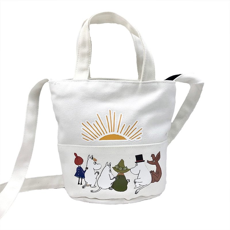 Moomin 噜噜m authorized - mini bag (white), AE02 - Messenger Bags & Sling Bags - Cotton & Hemp Yellow
