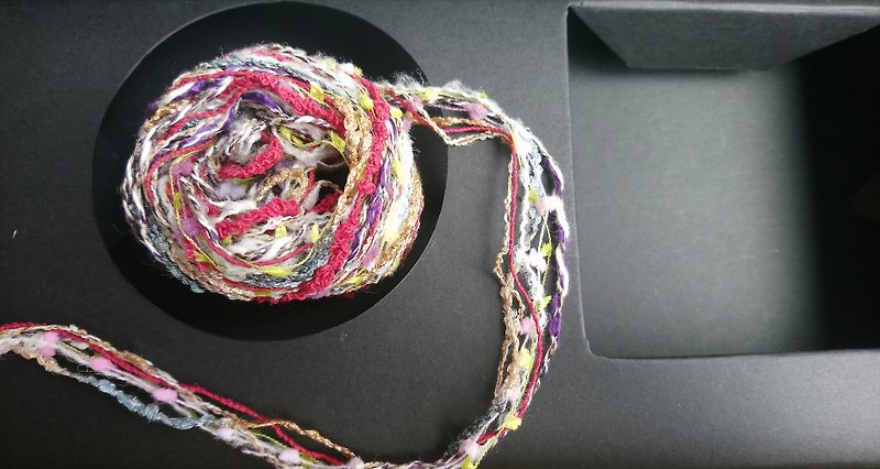 日本混合紗線　100公分 - 編織/羊毛氈/布藝 - 聚酯纖維 紅色