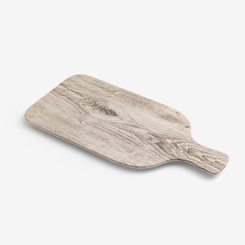 WAGA feel wood grain paddle tray - ถาดเสิร์ฟ - เรซิน สีเทา