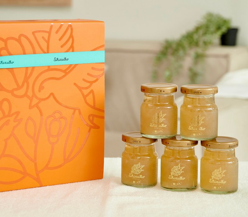 Mid-Autumn Festival Gift Box Shizuko Beautiful Bird's Nest Gift Box 70ml 5 pieces - Health Foods - Fresh Ingredients 