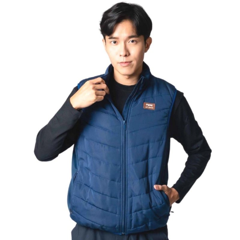 【MEGA COOHT】USB Heating Lightweight Fleece Vest HT-M708 with Power Bank - Men's Tank Tops & Vests - Other Materials 