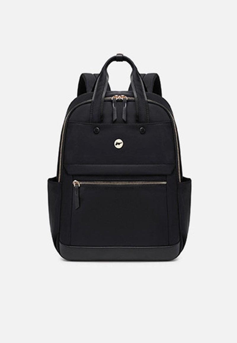 Women Travel Business Backpack A6118 Black - กระเป๋าเป้สะพายหลัง - วัสดุอีโค สีดำ