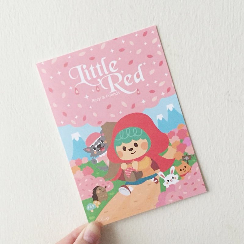 [Little Red Riding Hood] Postcard - การ์ด/โปสการ์ด - กระดาษ สึชมพู