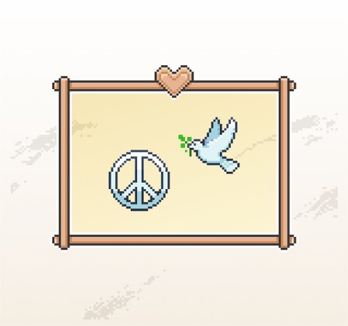 KoyLiang的Twitch素材庫 Twitch表情符號貼圖/忠誠點數獎勵/畫素遊戲風/和平符號
