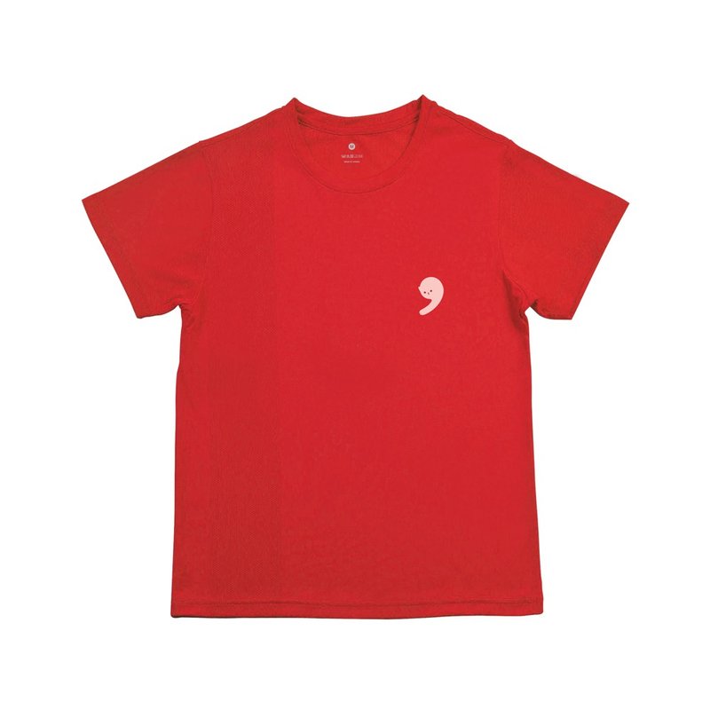 專利呼吸衣-字裡貓間_小逗號 - 中性衛衣/T 恤 - 聚酯纖維 多色