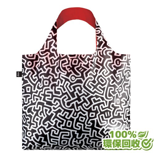 LOQI LOQI 環保材質購物袋-凱斯哈林(無扣帶、無暗袋)