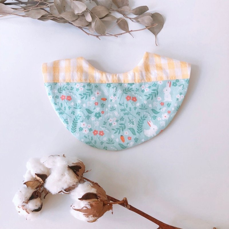 島森家 / 圍兜兜 / 雙面 / 拼接 / 雙釦 / 兔子與胡蘿蔔 - 圍兜/口水巾 - 棉．麻 多色