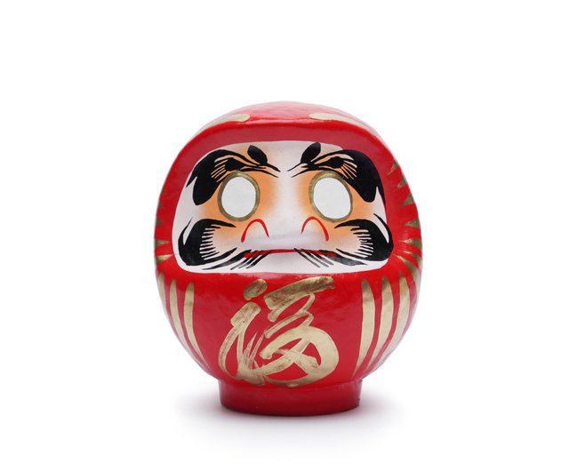 【さうん】だるさかまとめ売り 送料無料）高崎だるま カラーだるま（鶴亀ひげ）0.5号 2色セット