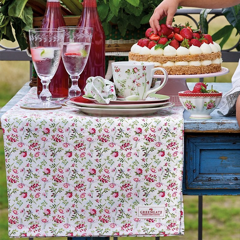 Denmark GreenGate Camille petit white tablecloth/ napkin cloth/ tea towel