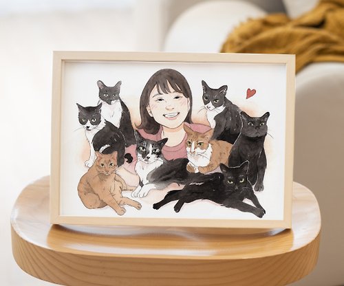 YU STUDIO | 小俞水彩 客製化手繪插圖 | 寵物插畫 | 貓狗 | 毛小孩 | 專屬紀念