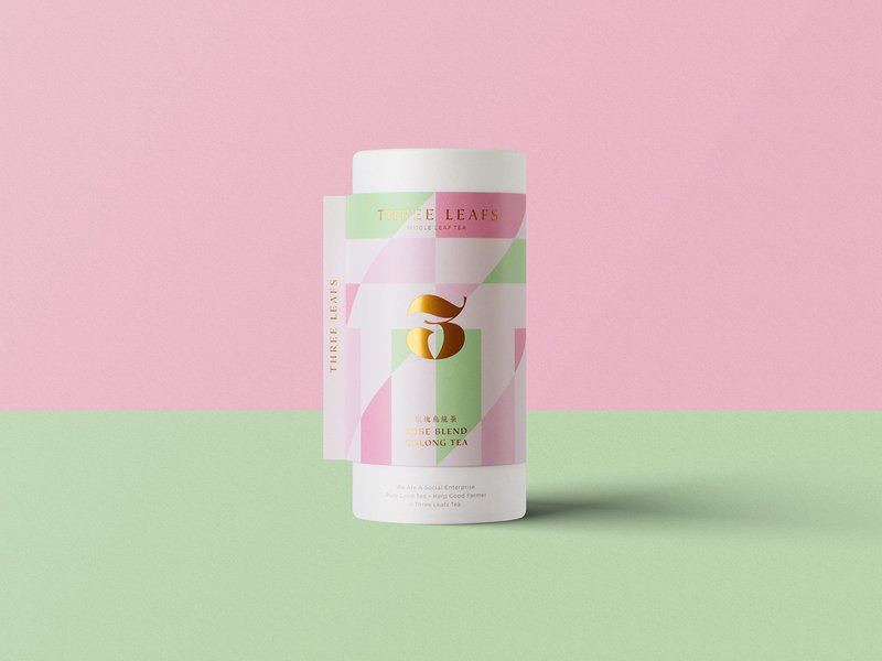 【Three Leafs Tea】手工嚴焙 玫瑰花烏龍茶 台灣原茶 - 茶葉/茶包/水果茶 - 新鮮食材 粉紅色