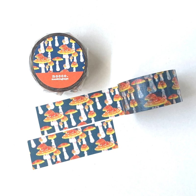 ベニテングタケマスキングテープ24mm / original masking tape/マステ,美纹纸胶带,文房具,文具,ステーショナリー,紙もの,紙膠帶,贴纸 - 紙膠帶/和紙/PET - 紙 綠色