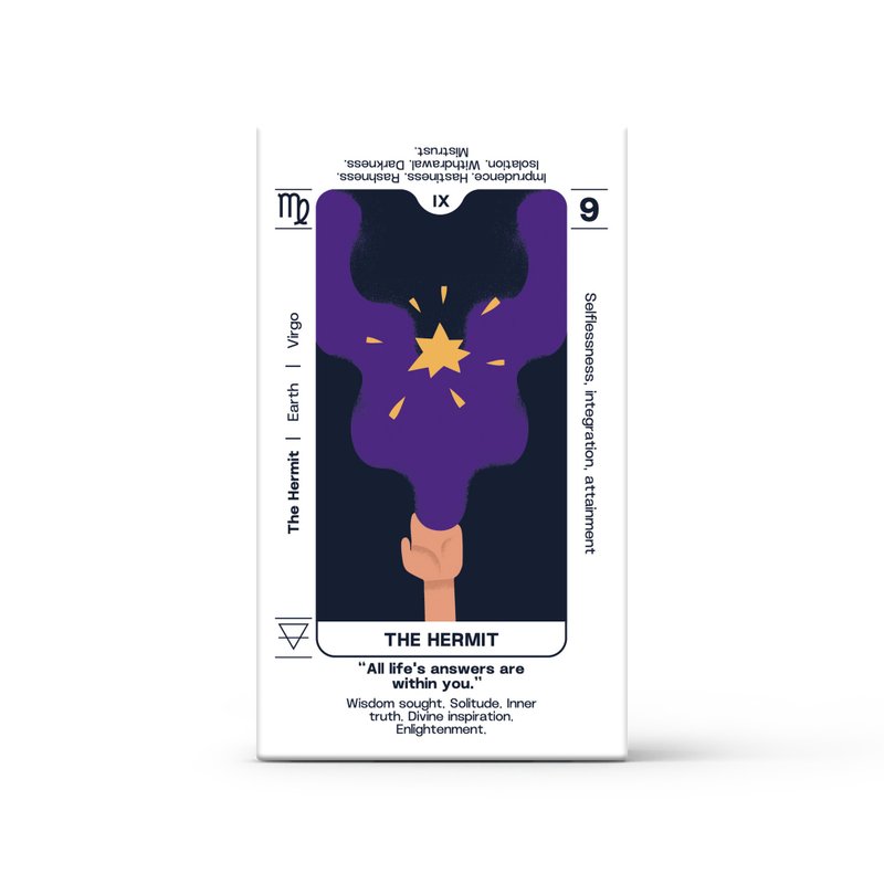 [モーニングソング] ウェイタータロットカード ウェイタースターカードコレクション ミニマリスト抽象アートスタイル - ボードゲーム・玩具 - 紙 多色