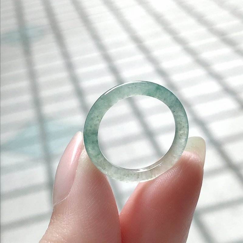 Frozen Green Flower Jadeite Ring Pendant | Natural A Jadeite | Gift