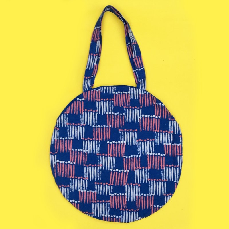 tote bag - 側背包/斜背包 - 棉．麻 藍色