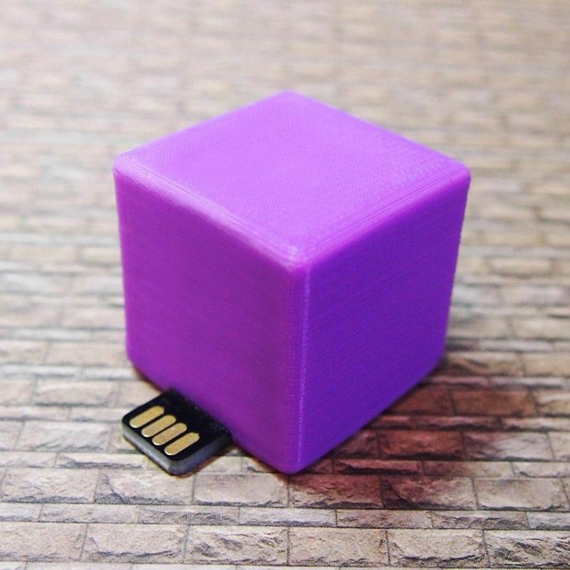 CubeLight 個性燈 - 詭異紫 - 客製化 生日 情人 聖誕 畢業 禮物 - 燈具/燈飾 - 塑膠 紫色