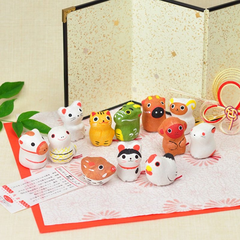 [Limited to Japan] Lucky paper sign Fortune plant / Chinese Zodiac - Stuffed Dolls & Figurines - Paper Multicolor