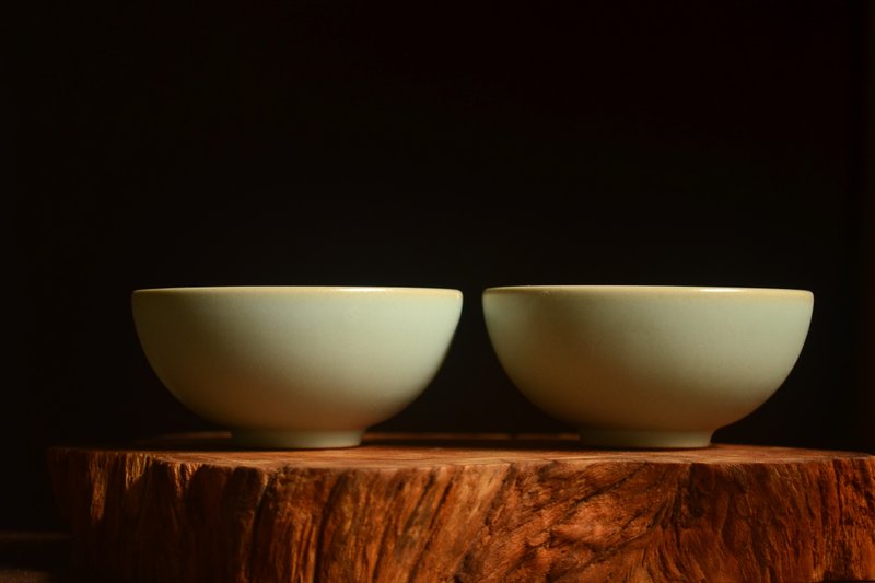 汝青大圓對杯(2只) 手沖濾杯 咖啡濾杯 咖啡濾器 母親節禮物 禮物 - 茶壺/茶杯/茶具 - 陶 銀色