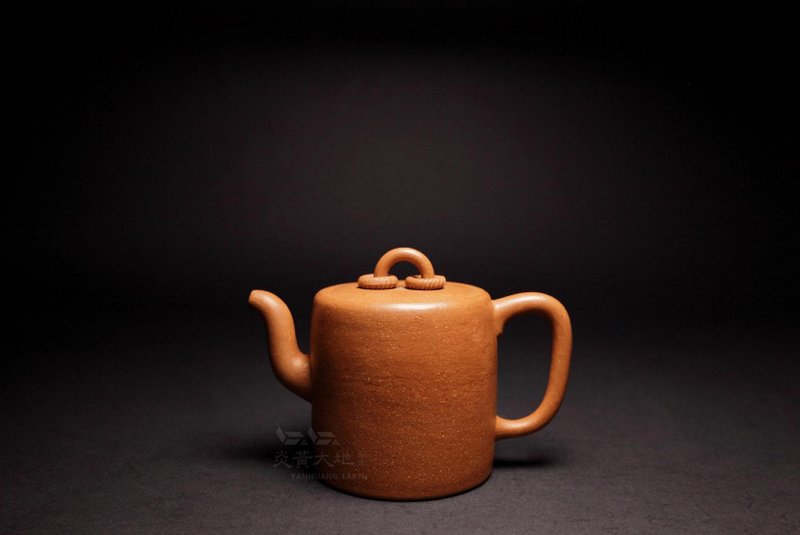 【雙環】炎黃大地藝術 胖老闆 龍山堂 葵黃朱泥 180cc - 茶壺/茶杯/茶具 - 陶 黃色