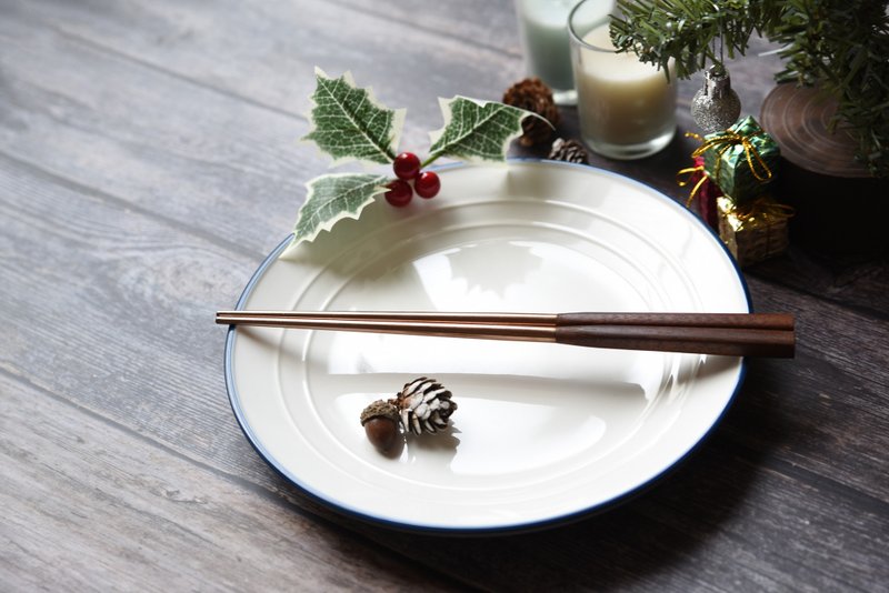 【聖誕禮盒】輕奢復古不鏽鋼筷|筷子、居家生活、禮物 - 筷子/筷架 - 不鏽鋼 