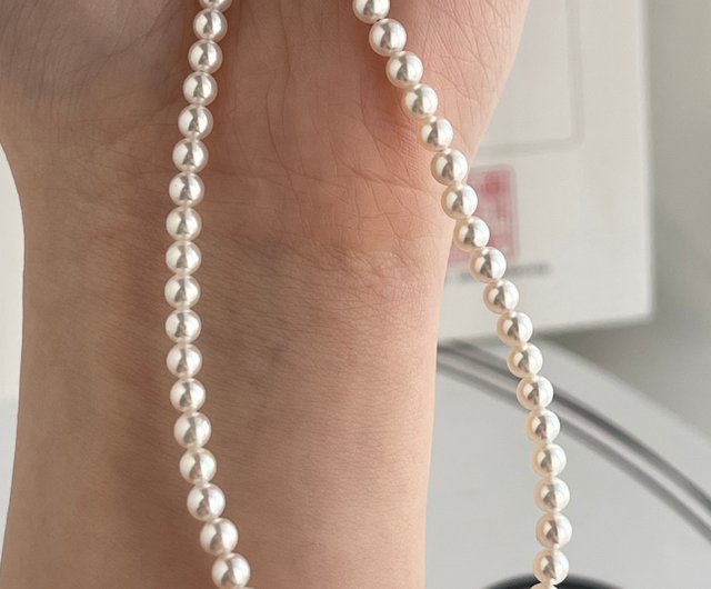 ミキモトアコヤ真珠グラデーションネックレス 約3~7mm 45cm MIKIMOTO 【送料無料】ミキモト アコヤパール グラデーション