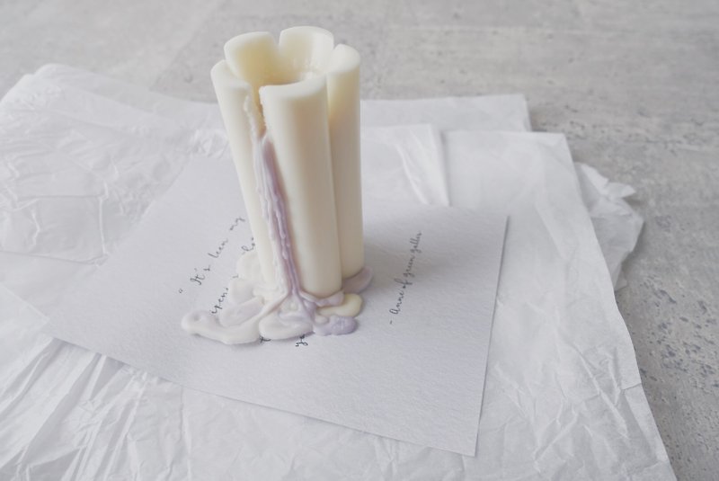 [Customized gift] Mysterious and mysterious candle flower can choose color soybean candle
