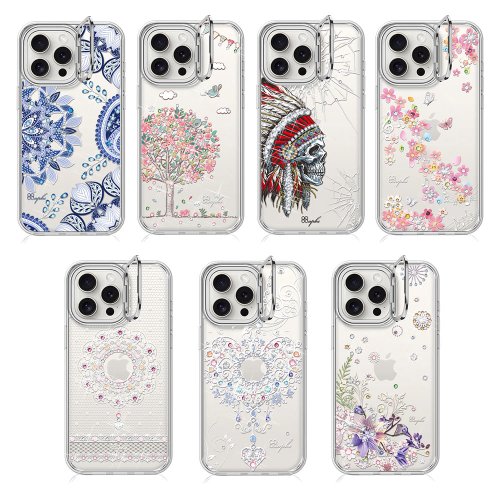 apbs 雅品仕 水晶彩鑽手機殼 apbs iPhone 16系列 軍規防摔隱形立架水晶彩鑽手機殼-多圖可選3