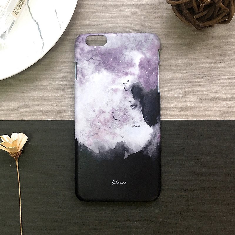 Silence-Matte Hard Case (iPhone.Samsung, Sony.ASUS) - Phone Cases - Plastic Black