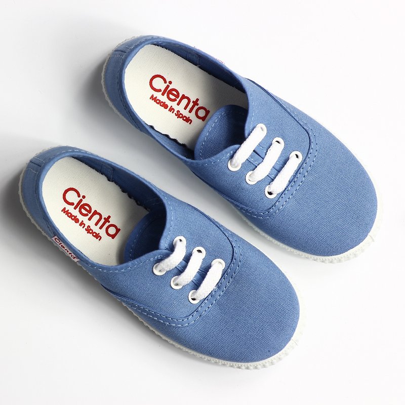 Spanish nationals canvas shoes CIENTA 52000 90 blue big children, women's shoes size - Women's Casual Shoes - Cotton & Hemp Blue