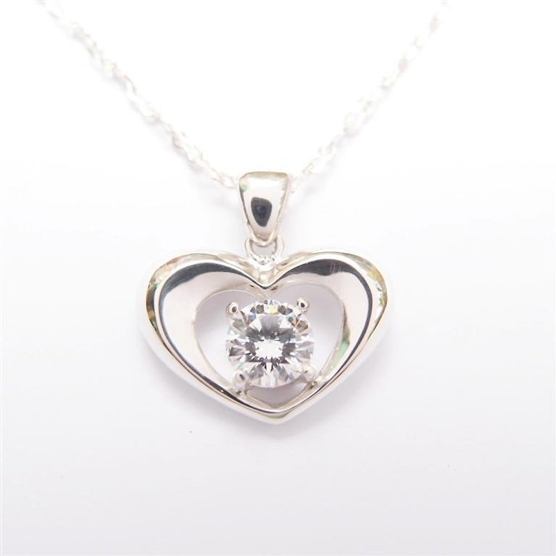 Love sterling silver necklace - Necklaces - Other Metals 