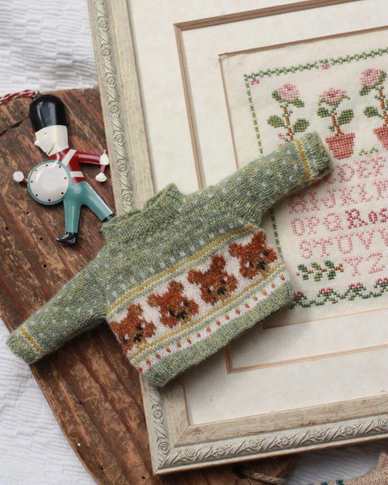 Sweater for Blythe Teddy Bear #2 - 玩偶/公仔 - 羊毛 藍色