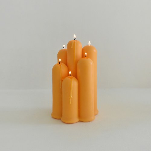 honey flamingo Tube Stick Candle - Orange (Bergamot)