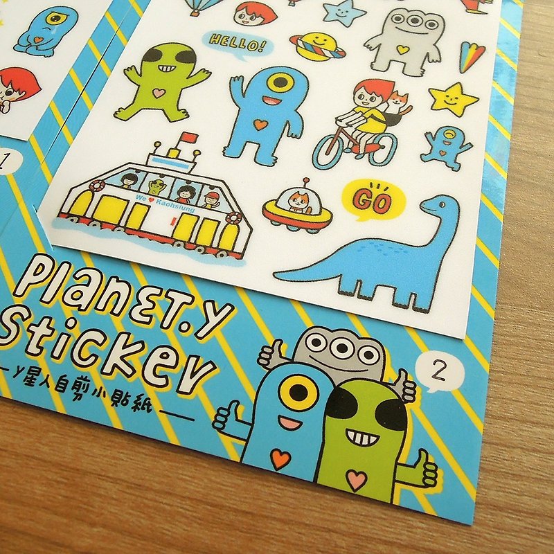 y planet_waterproof self-cutting paper - Stickers - Paper 