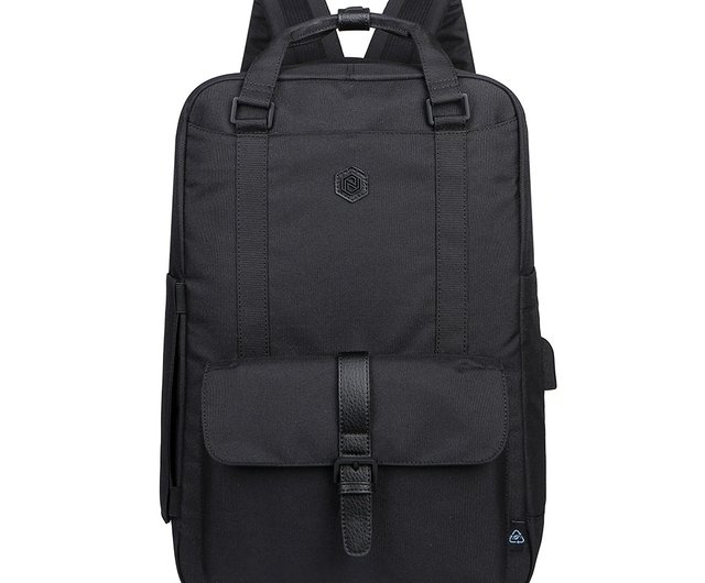 Eclat Re:Life Smart Backpack - Black (3色展開) 環境に優しい