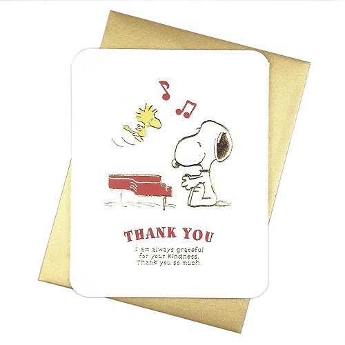 205剪刀石頭紙 唱首歌感謝你【Hallmark-Snoopy立體卡片 JP無限感謝】