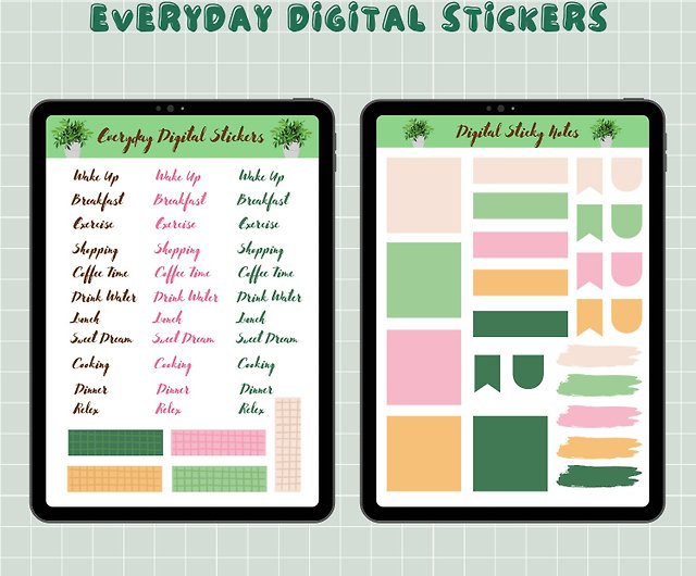 Free Digital Stickers for GoodNotes, Feel free to download with you iPad!