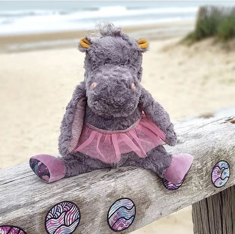 French Moulin Roty Bazar fairy tale hippo doll - ของเล่นเด็ก - วัสดุอื่นๆ สีเขียว