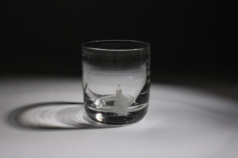 白潑墨威士忌杯-B - 酒杯/酒器 - 玻璃 透明