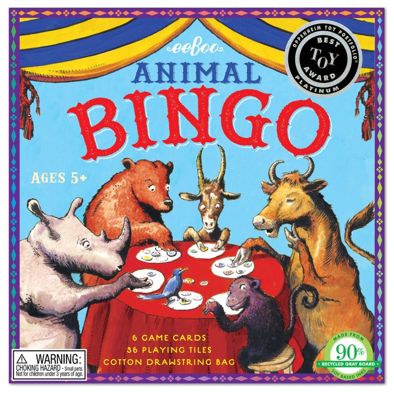 eeBoo 賓果系列 - Animal Bingo 動物賓果 - 桌遊/卡牌 - 紙 