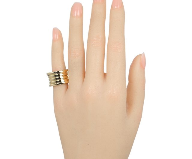 ブルガリ BVLGARI リング 49 B-zero1 シルバー×セラミック 黒 Save the Children/サイズ49 CV25865 アクセサリー（指） ブルガリ ビーゼロワン リング K18ホワイトゴールド BVLGARI