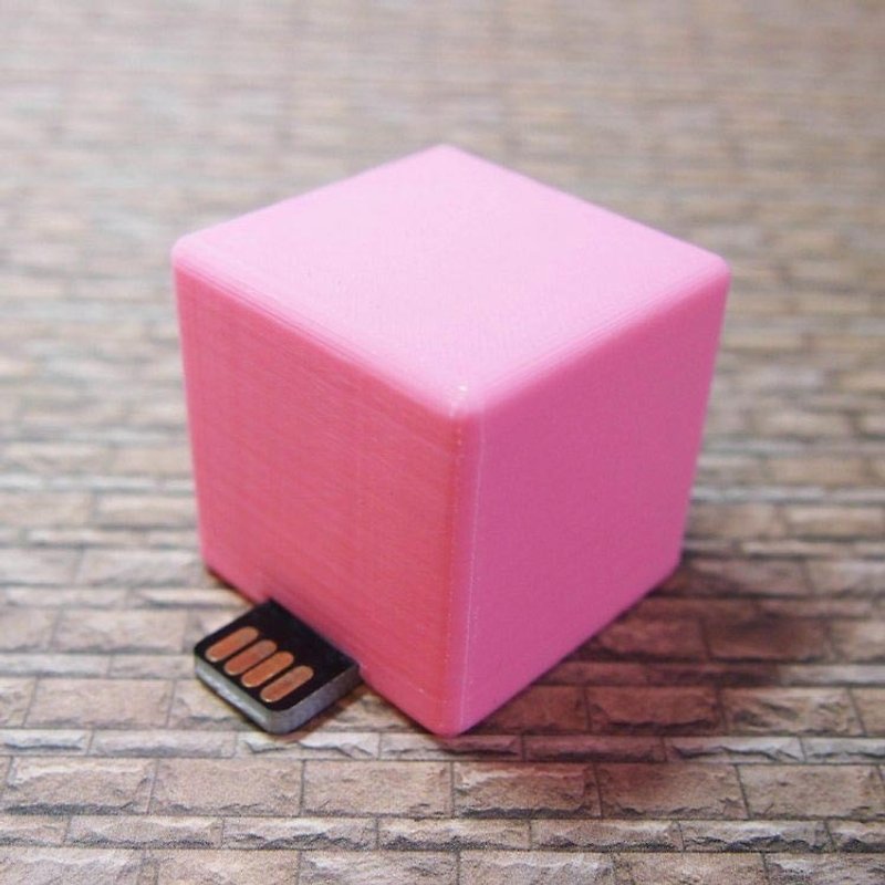 CubeLight 個性燈 - 浪漫粉 - 客製化 生日 情人 聖誕 畢業 禮物 - 燈具/燈飾 - 塑膠 粉紅色