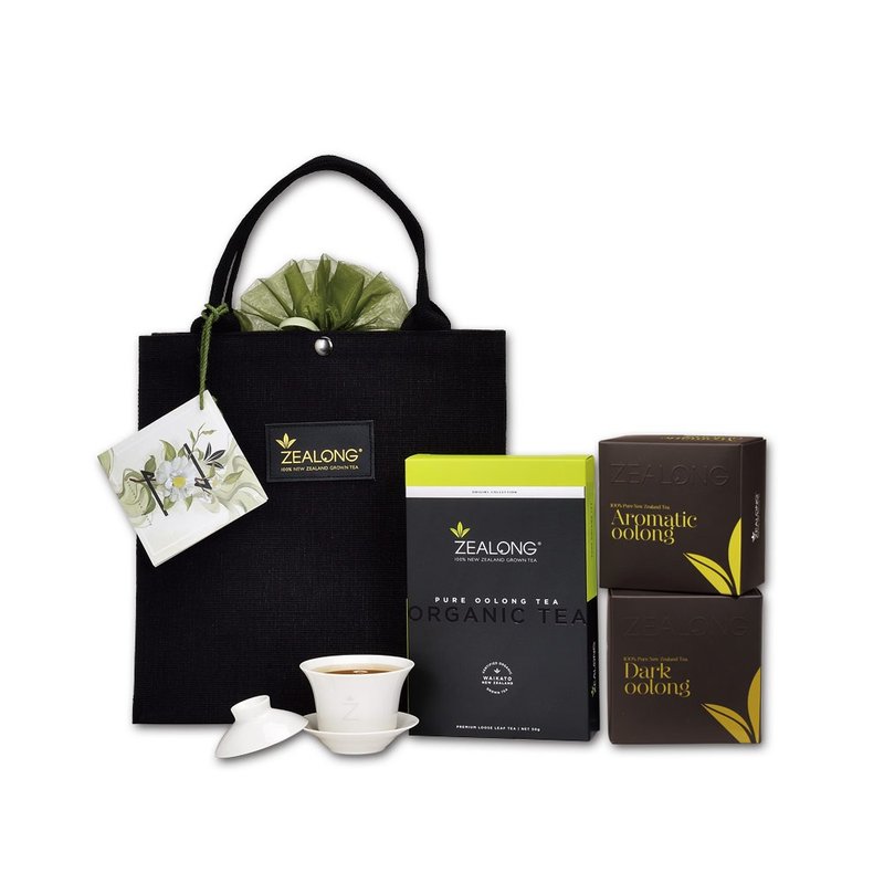 【雅璽經典茶禮 紐西蘭璽龍茶】有機茶平裝50g+烏龍茶茶包16入 - 茶葉/茶包/水果茶 - 其他材質 黑色