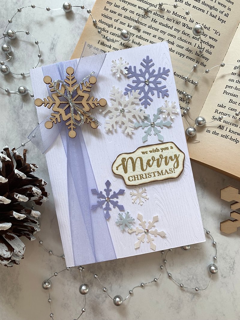 Christmas Card_Purple color - การ์ด/โปสการ์ด - กระดาษ ขาว